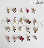 eisenbahn spur z digital 1:220 100 bemalte Figuren Reisende zu Spur Z