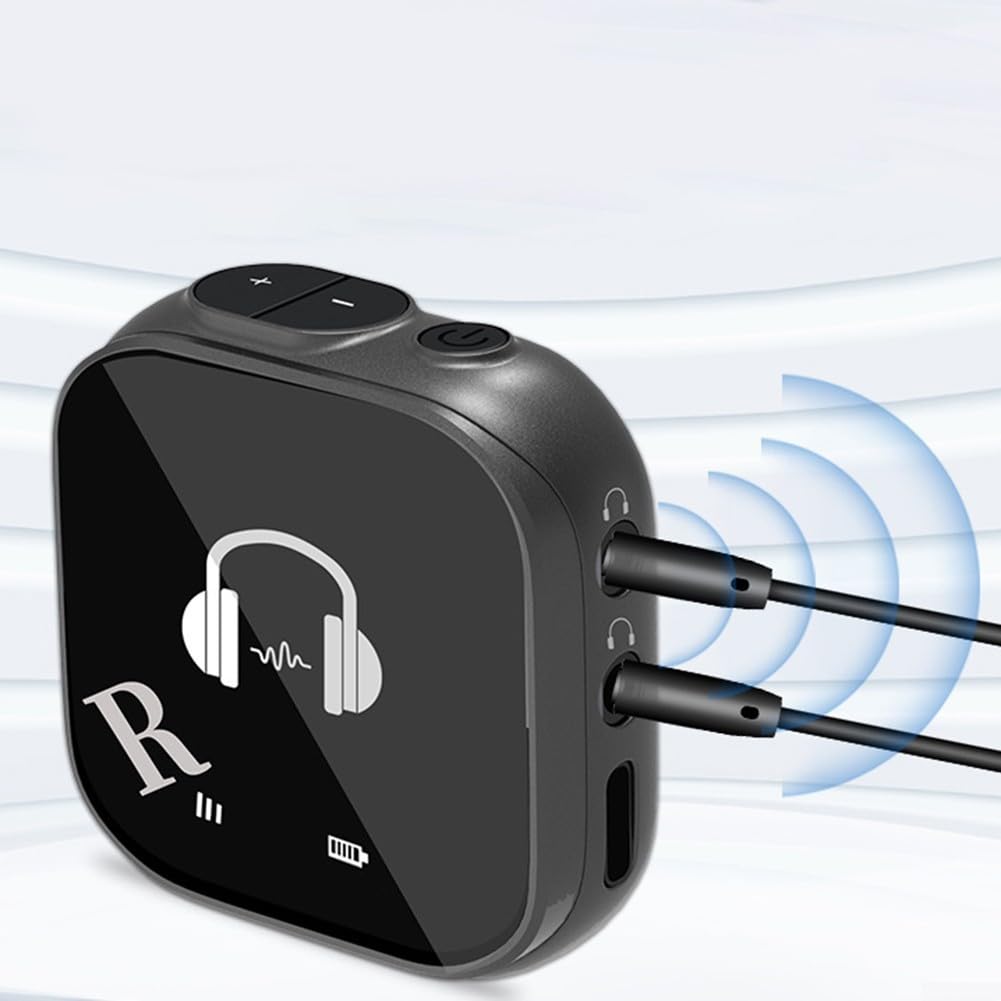 Auricolari senza fili 5.8G In Ear Monitor, Trasmettitore Professionale Ricevitore Wireless Cuffie, Fase