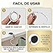 Imagen de SAGATUS Bolso Bandolera Mujer Cuero PU con Correa Ancha Ajustable y Colgador de Mesa Bolso de Hombro Pequeno Elegante con Colgante Mariposa