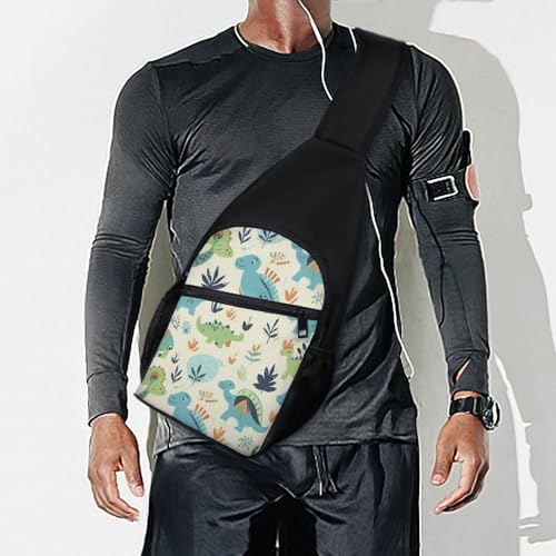 Mochila bandolera ligera con diseño de dinosaurio miniatura 7