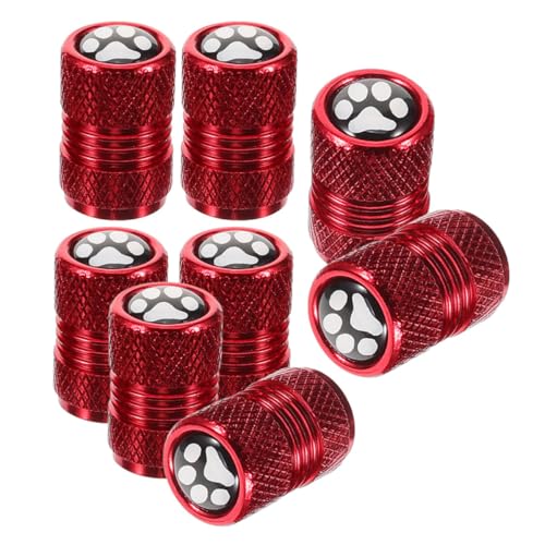 ULTECHNOVO Bouchons de Valve pneumatique 8pcs Motif Patte Inoxydable pour SUV et Motos étanche et Design Original