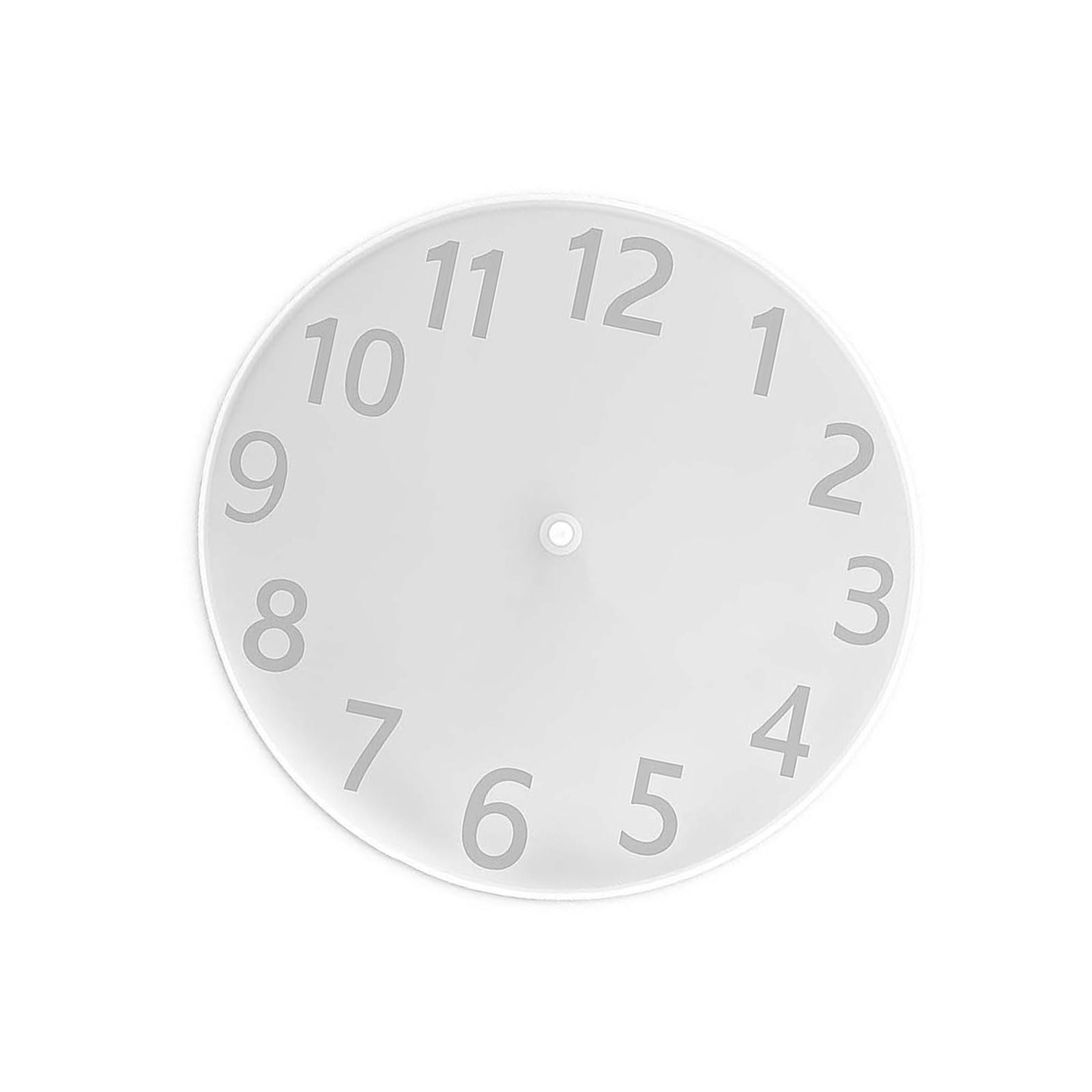 Msioytog Round Clock Silicone Molds Temperature Resistant Food Safe Silicone for Making Wall/Desk Clock Resin Art Large Face Cast