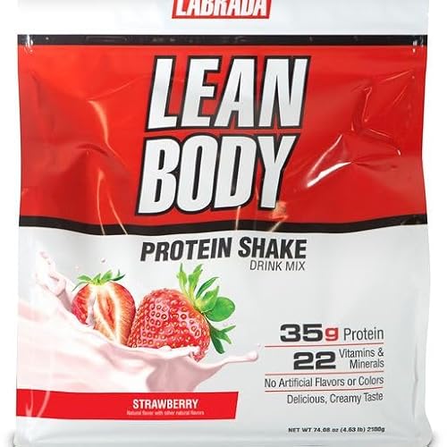 Labrada A1 Lean Body All-In-One Strawberry Protein Shake. 35G Protein thumb #5