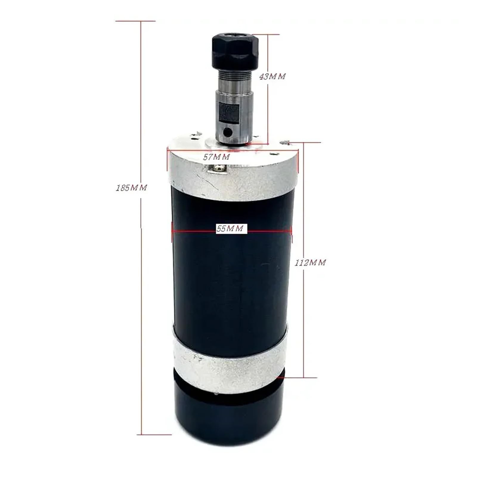 Maszyna grawerująca CNC 500W z chłodzonym powietrzem wrzecionem bezszczotkowym, tuleją zaciskową ER11 ER16, silnikiem PCB 55 mm, 48 V, 12000 obr./min Mocne łożyska(Set 1,500W ER16)