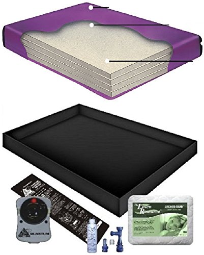 Boyd's 90% WAVELESS WATERBED Mattress/Liner/Heater/PAD/Fill Drain/Conditioner KIT (Queen 60x84 Tranq4B2)