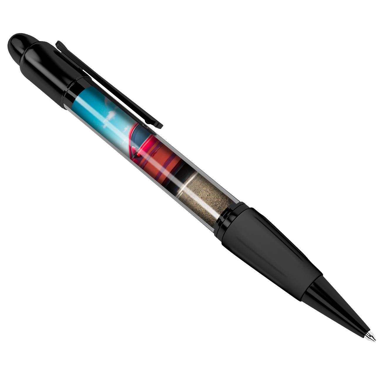 DV DESIGN Red American Muscle Car Black Ballpoint Pen - Mustang Men's #8569
