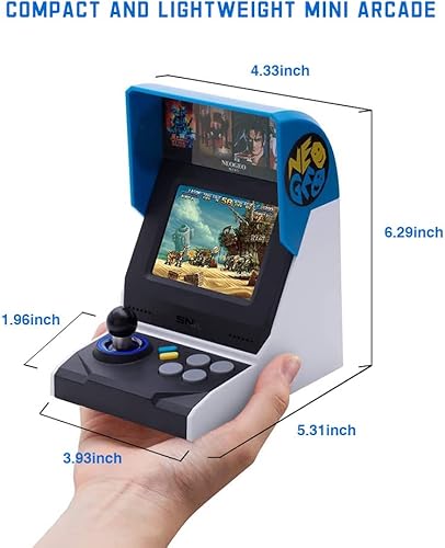 Miniatura 4 de NEOGEO Mini Arcade International Version, 40 juegos SNK clásicos precargados El rey de los luchadores Metal SLUG y más, pantalla LCD integrada