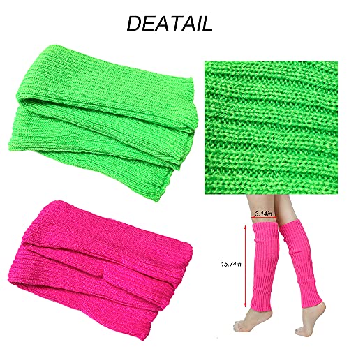80S Leg Warmers For Women Knit Leg Warmers Ribbed Leg Warmers For Women Girls Halloween Christmas Party Accessories Sports Yoga Fitness #TOP2