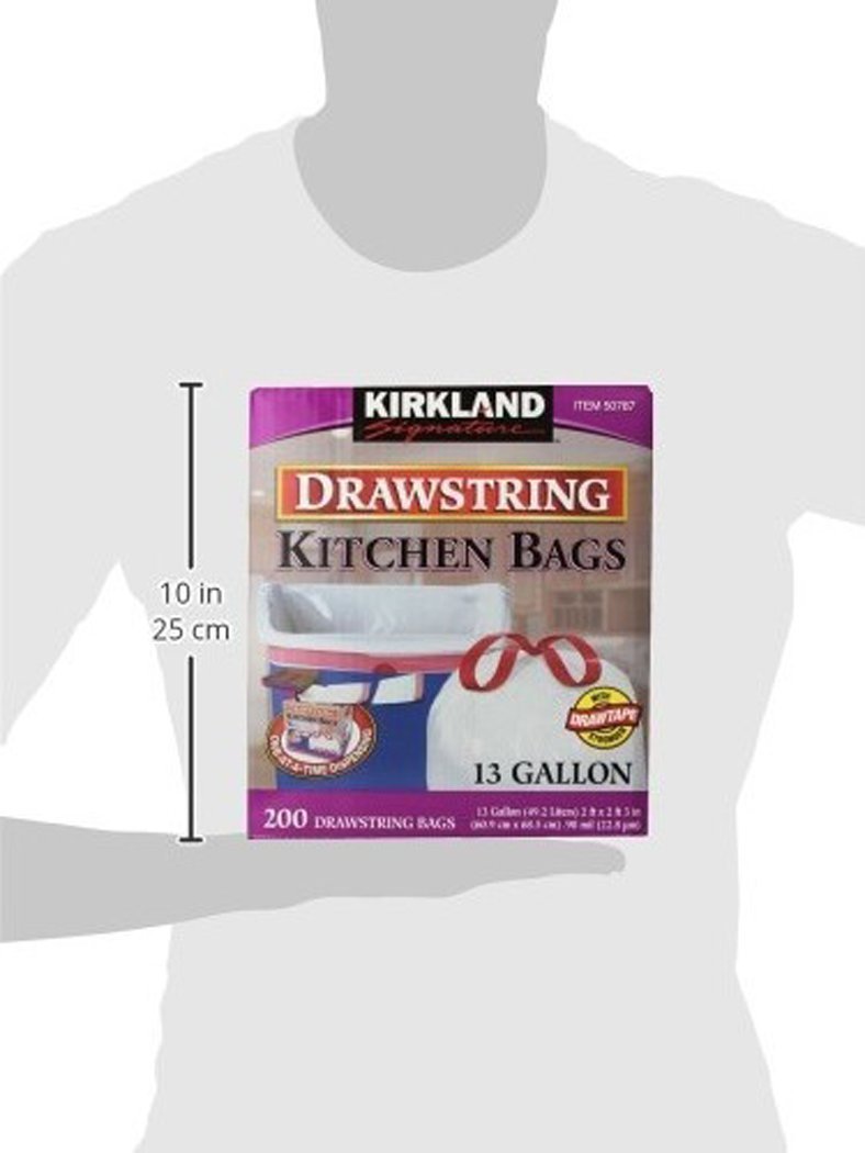 Amazon.com: Kirkland Signature Drawstring Kitchen Trash Bags - 13 Amazon.com: Kirkland Signature Drawstring Kitchen Trash Bags - 13