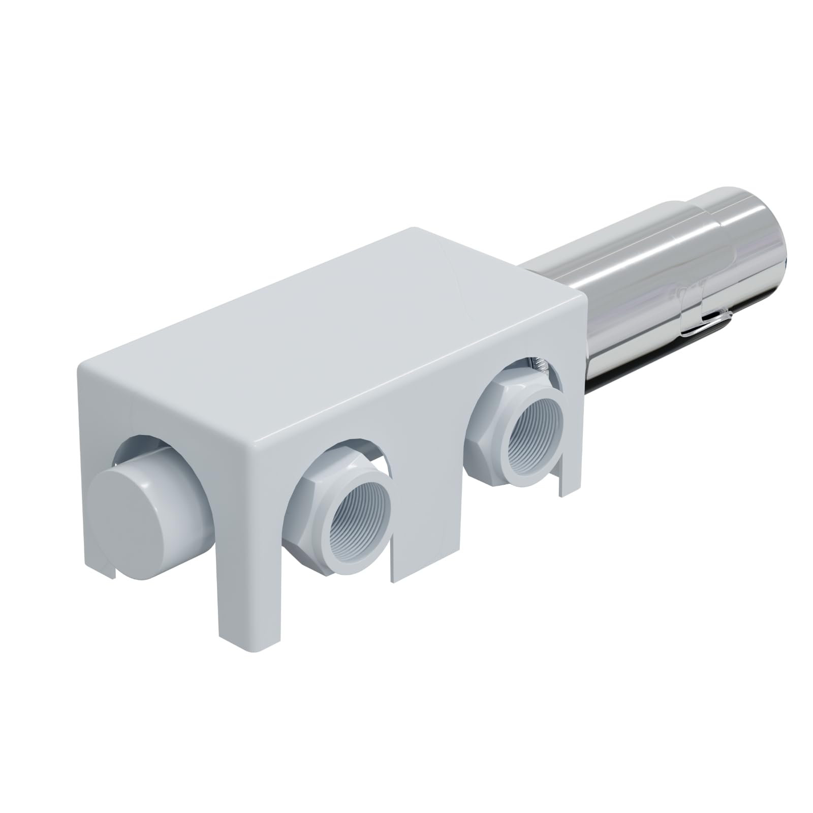 HAGO 24, valvola termostatica, termosifone, attacco centrale da 50 mm, universale, bianco, forma angolare, forma passante, sensore idrosensore, protezione antigelo, 5 livelli
