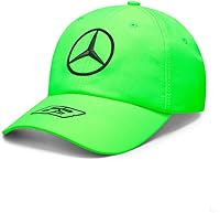 Vista 2 de Mercedes AMG Petronas Formula One Team - Gorra de conductor George Russell 2023 - Verde neón - Unisex - Talla: Talla única