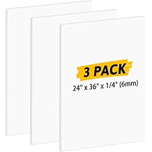 AKONEGE 3 Pack White Foam Board 24" x 36" x 0.23" 6mm for Art Craft