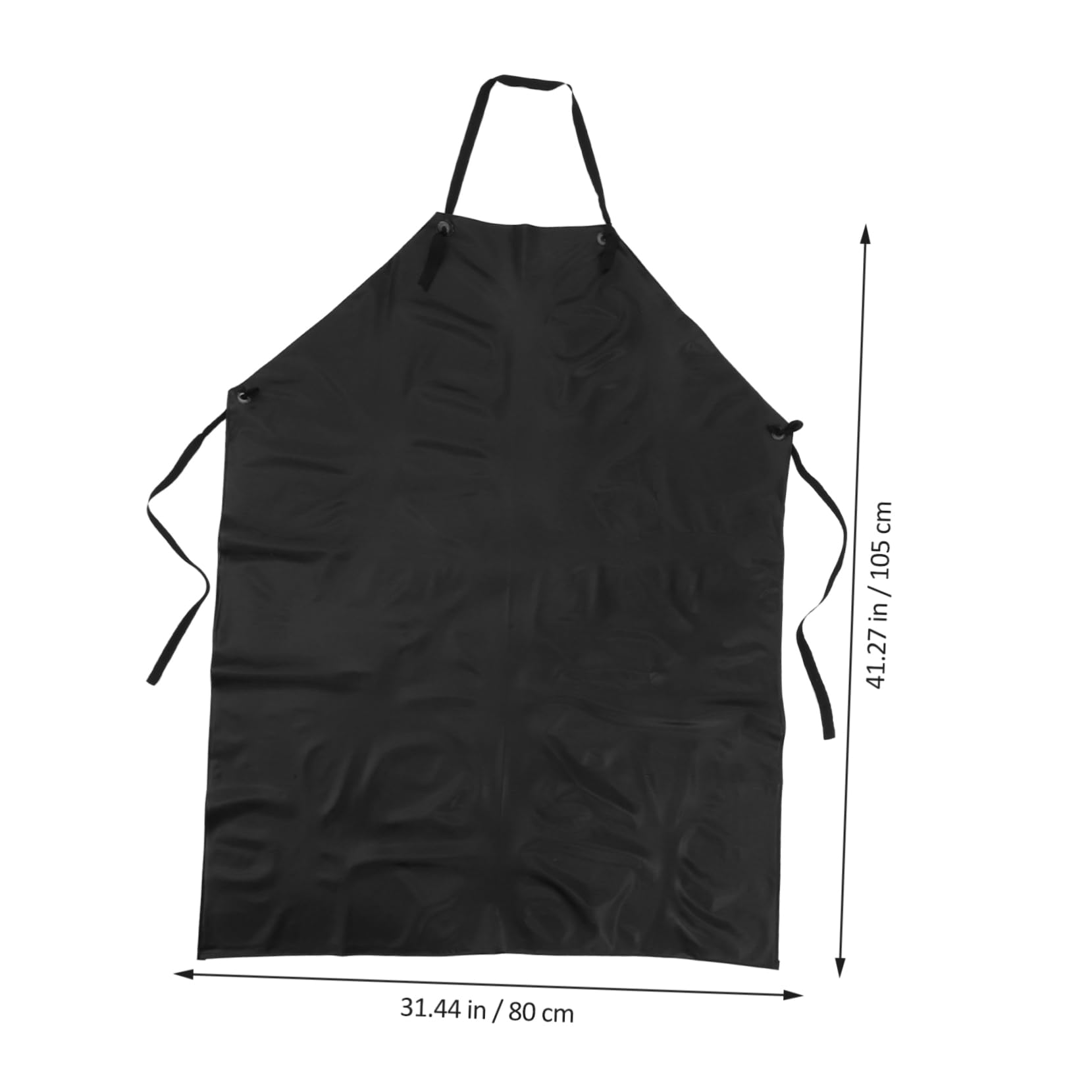VILLFUL Aprons for Women with Pockets Black Waterproof Apron Pvc Stylist Aprons for Women Salon Aprons for Dishwashing