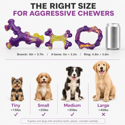 Image of Frienhund 3-Pack Puppy chew Toys: Puppy chew Toys for Teething