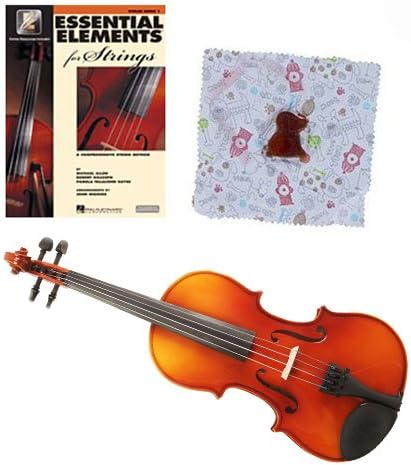 Knilling Europa 1/2 Size Violin Outfit (3K) -- with Essential Elements for Strings Violin Book 1 and BONUS Dog Rosin