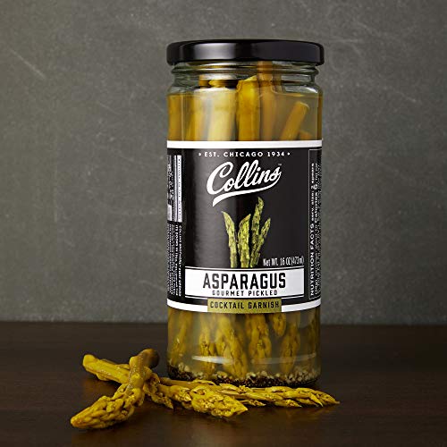 Collins Gourmet Pickled Green Beans | Premium Condiment Garnish For Cocktails, Bloody Mary, Salads, 12Oz #TOP3
