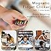 Fidget Toys for Adults, Metal Fidget Slider EDC Magnetic Haptic Fidget Clicker with 3 Noise Levels, Loud-Quieter-Quiet Adults Fidget Toy, Office Home Desk Magnetic Toys, Relief Stress and Anxiety