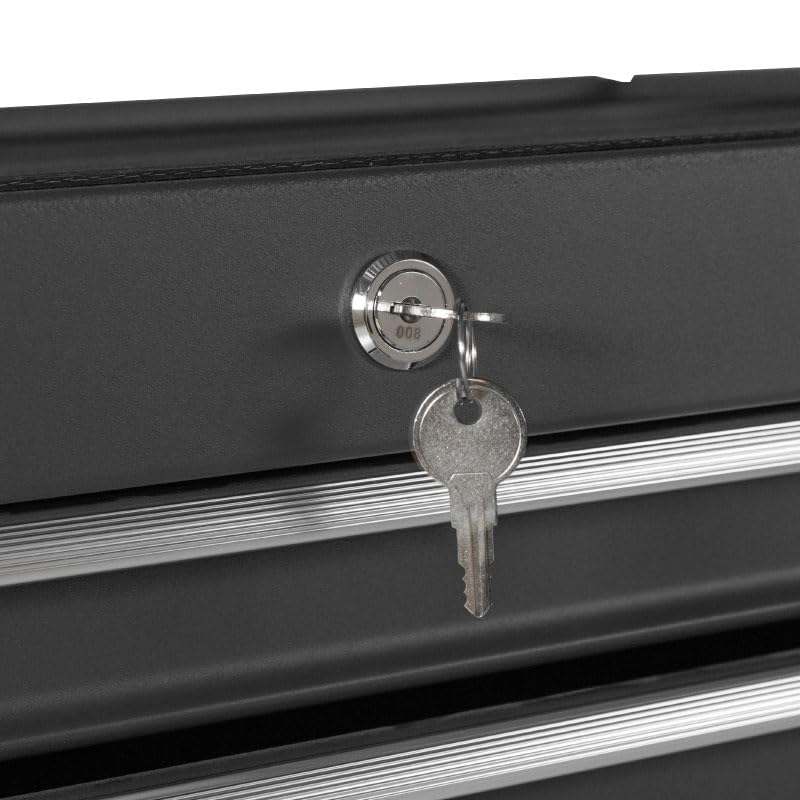 George Tools Werkstattwagen mit 6 Schubladen - Werkzeugkasten, Werkzeugkiste - Mobiler Werkzeug-Wagen ohne Werkzeug - Rollwagen zur Werkzeugaufbewahrung mit Schloss - Grau – Bild 8