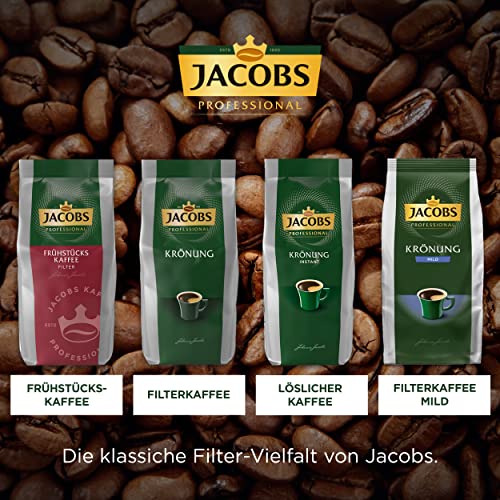 Jacobs Professional Filterkaffee Frühstückskaffee, mittlere Röstung, Kaffee gemahlen, ideal für Hotel & Gastronomie, Intensität 4/5, 1 kg