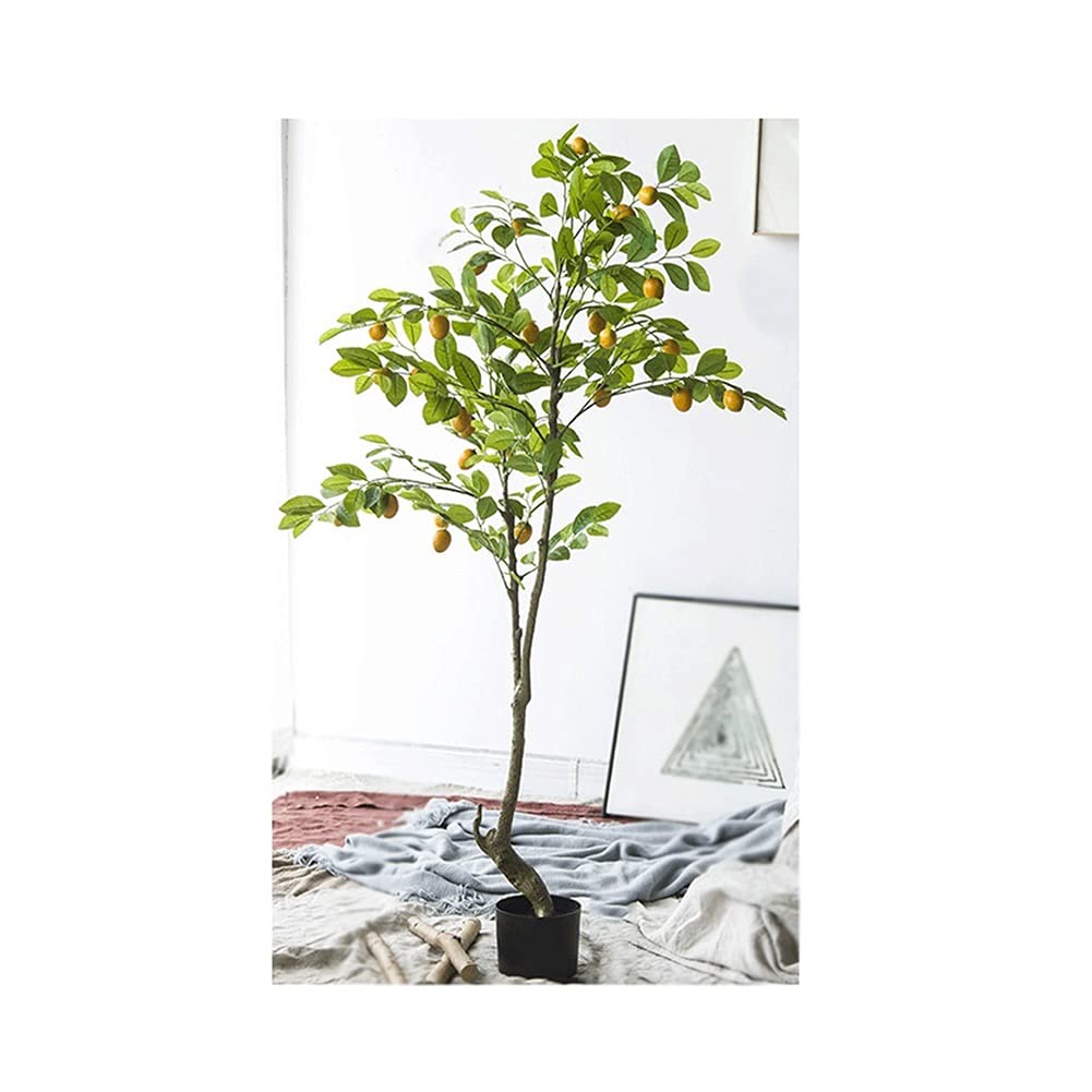 SWENEEN Artificial Tree Artificial Plant Fake Trees Pot Faux Tree Greenery Plants Indoor Outdoor Decor Decorate,Green-110Cm,Green-150cm