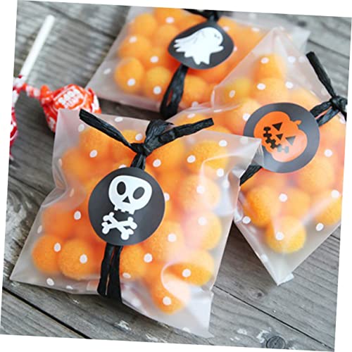 Honmeet WB2TAC24EN10187C1 40Pcs Halloween Pumpkin Candy Sticker Cookies Halloween Stickers Halloween Sealing Stickers Seal Stickers Happy Halloween Ghost Themed Sticker Peel And Stick Goods Sealer thumb #6