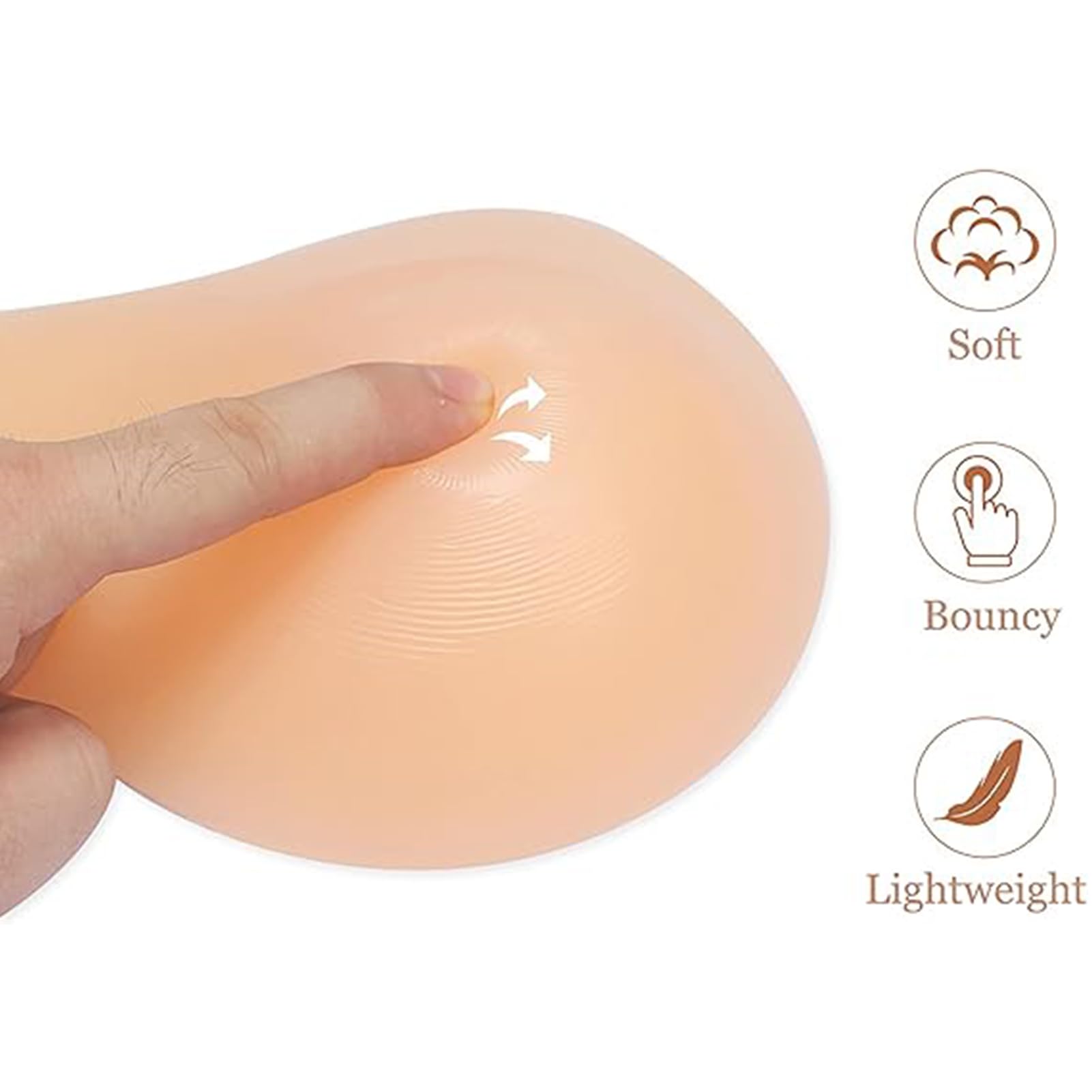 Pechos de Silicona de una Pieza, autoadhesivos, Pechos Falsos Izquierdo/Derecho, Comodidad y realce Natural, Almohadillas para Sujetador, Impermeables,Left Side Only,E Cup :450g