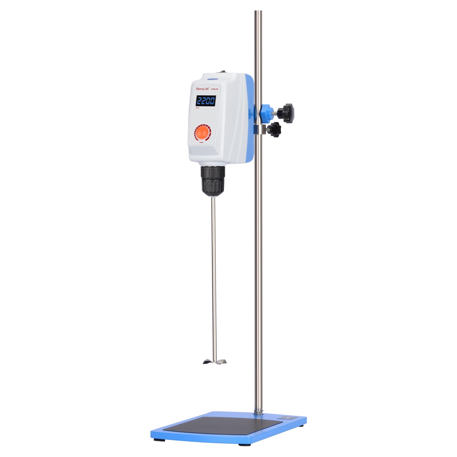 Agitador Eléctrico De Laboratorio 220V 200W - Mezclador De Precisión 0-3000 Rpm Con Temporizador