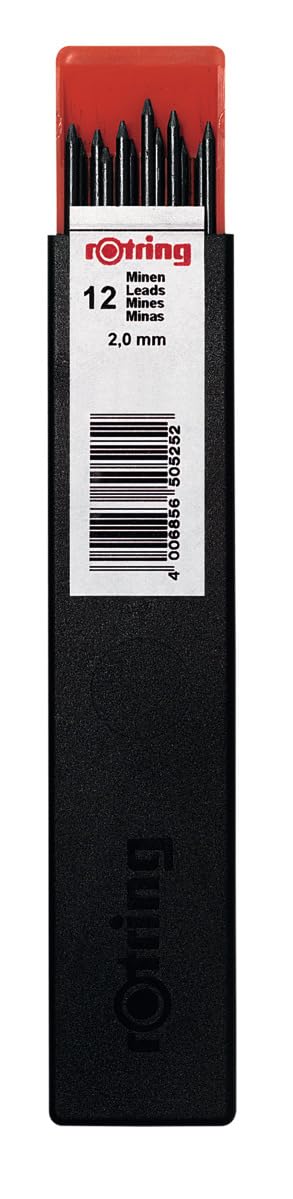 rOtring RG 300 Leads for gravity pencil, Black, 12 count (Pack of 3) - Image 2