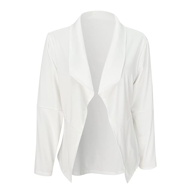 Women Fall Blazers Jacket Lapel Neck Open Front Office Blazers Long Sleeve Slim Fit Dressy Elegant Office Suit