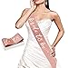 Konsait Glitter Pink Rose Gold Bride to Be Sash-Rose Gold Bachelorette Sash- Bride Gift - Engagement Bachelorette Bride to Be Decoration for Bride Bride Shower Gift Girls Ladies Night Out Accessories