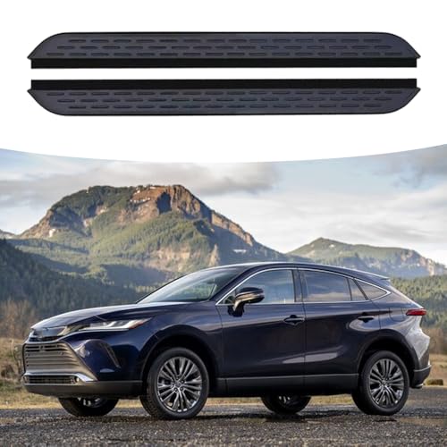 Estribos laterales para Toyota Venza 2020-2024 aluminio negro