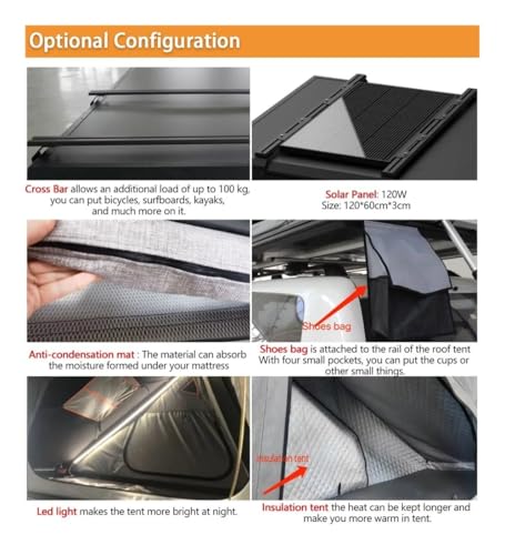 Carpa de Techo Rígida de Aluminio para Camping miniatura 4