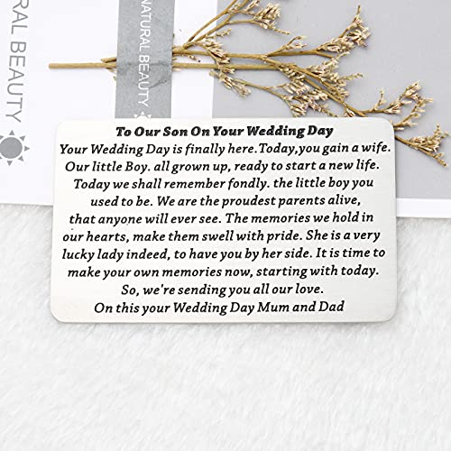 WSNANG Son Wedding Wallet Card from Mom & Dad2