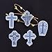 Ergonflow 3pcs/lot Cross Silicone Mould DIY Resin Decorative Craft Jewelry Making Mold epoxy Resin molds