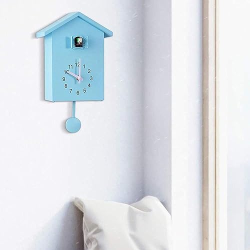Miniatura 3 de Reloj de cuco moderno, diseño inspirado en canción de pájaros, reloj de pared para sala de estar, dormitorio de niños, cocina, oficina, decoración