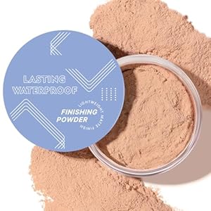 Soft Focus Loose Setting Powder Makeup,Oil Control Lightweight Matte Finishing Powder Foundation Makeup,Lasting Waterproof Face Powder Cruelty Free,Puff Included,0.46 oz(DARK COMPLEXION)