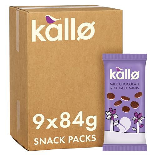 Kallo Belgian Milk Chocolate Mini Rice Cakes, 9 X 84G