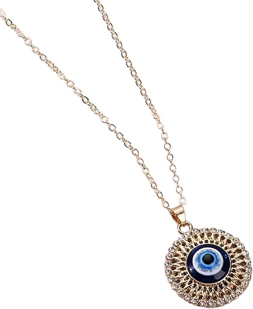 Evil Eye Necklaces 925 Sterling Silver Evil Eye Protection Necklace Amulet Jewelry Gifts for Women (3)