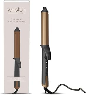 WINSTON Hair Curler Tong with Adjustable Heat Setting | Hair Curler for Women with Fast Heating & Ceramic Coating Plate| Easy to Use Professional Curling Iron - 1 Year Warranty