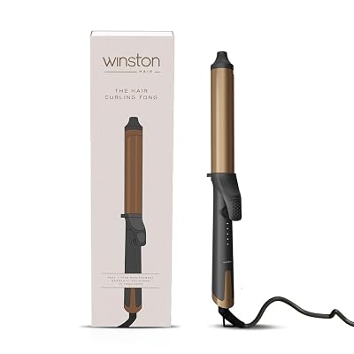 WINSTON Hair Curler Tong with Adjustable Heat Setting | Hair Curler for Women with Fast Heating & Ceramic Coating Plate|