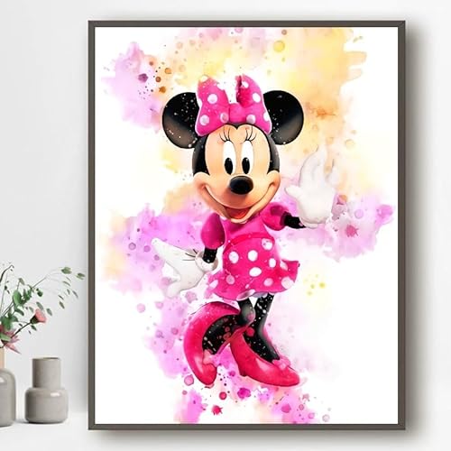 Affiche décoratifs pour chambre d'enfant fille ou garcon - Mickey et Minnie | Sans Cadres 30x40cm (Minnie) Affiche décoratifs pour chambre d'enfant fille ou garcon - Mickey et Minnie | Sans Cadres 30x40cm (Minnie)