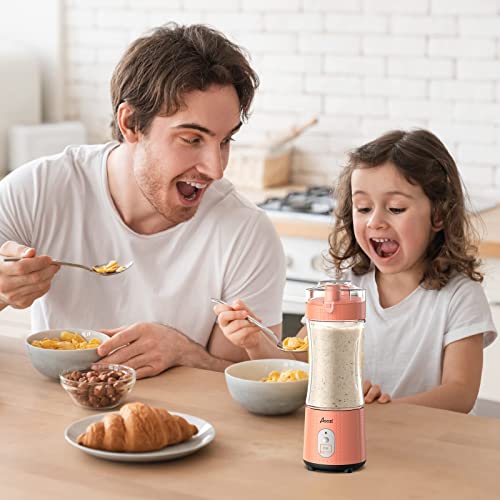 Personal Size Blender Smoothies And Shakes, Aoozi Portable Blenders, Mini Blender Usb Rechargeable, Handheld Blender Sports,Travel And Home (Orange) #TOP4