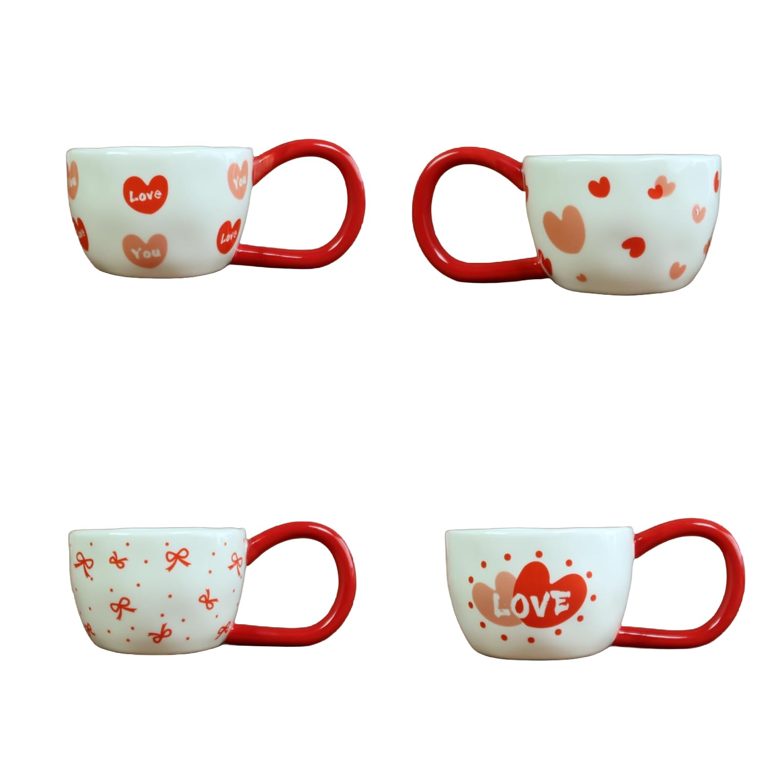 Love Kalp Seramik Kahve Kupası BM-2387