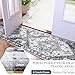 HOMORE 2x6 Hallway Gray Runner Rug for Entryway Indoor Kitchen Runner Rugs Non Skid Machine Washable for Bedroom,Stain Resistant Low Pile Accent Throw Rug for Living Room