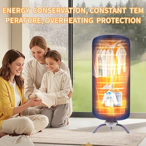 مجفف ملابس محمول، للشقة، والمركبات الترفيهية والسفر، Secadora de ropa portatil، مجفف صغير يجفف بسرعة الملابس الخفيفة، الملابس الداخلية، ملابس الأطفال، الجوارب والأحذية