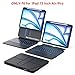 Tiaota Keyboard Case for iPad Air 13-inch (M2 & M3, 2024 & 2025) and iPad Pro 12.9-inch (3–6 Gen) with Multi-Touch Trackpad, 360° Rotating Stand, Portrait & Raised Modes, Detachable Cover – Black