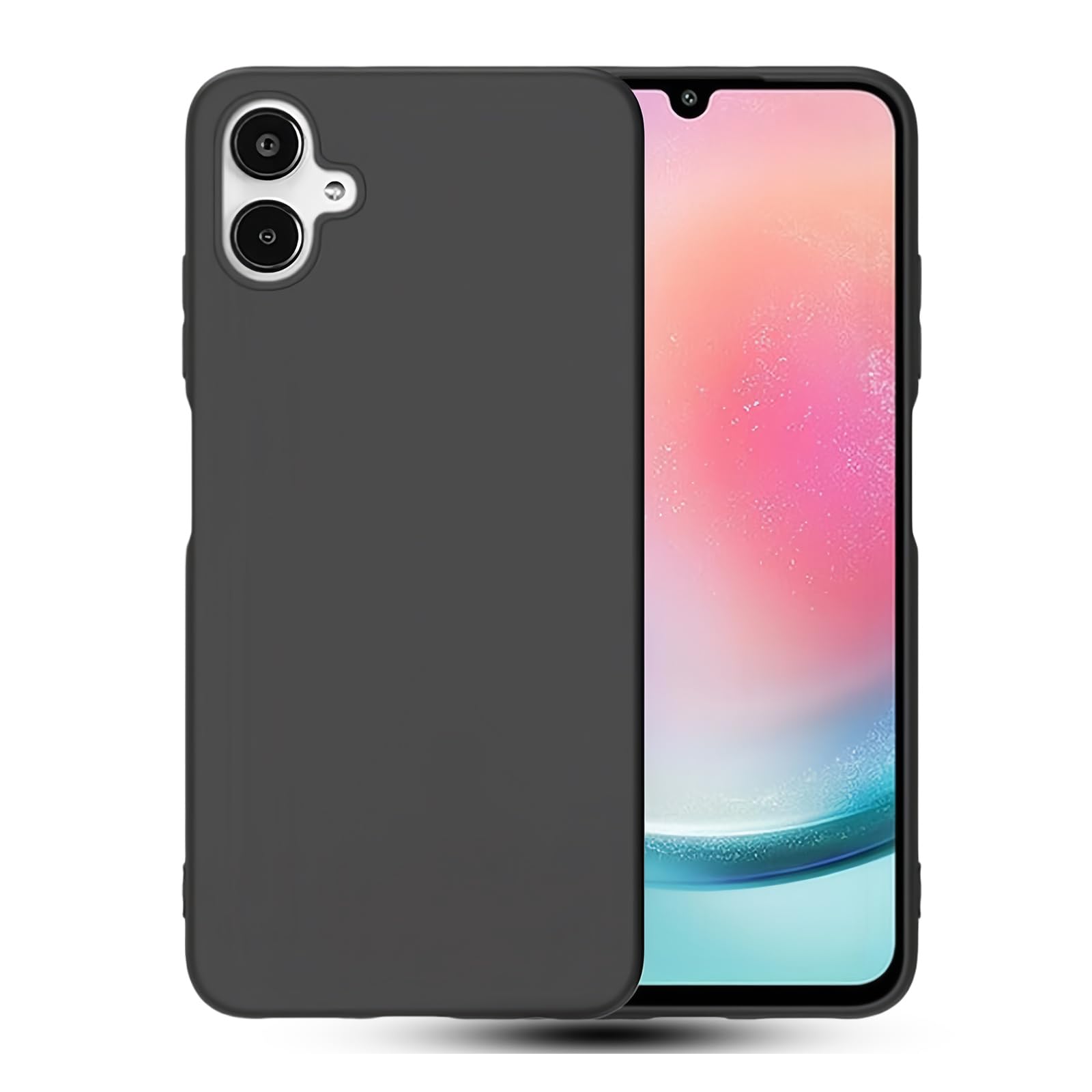 FOR Galaxy A25 5G ケース 滑り止め 超軽量 薄型TPU Galaxy A25 5G SC-53F SCG33 ケース 持ちやすい 耐衝撃 ワイヤレス充電対応 指紋防止 SC-53F SCG33 用 保護カバー(黒シリーズ)