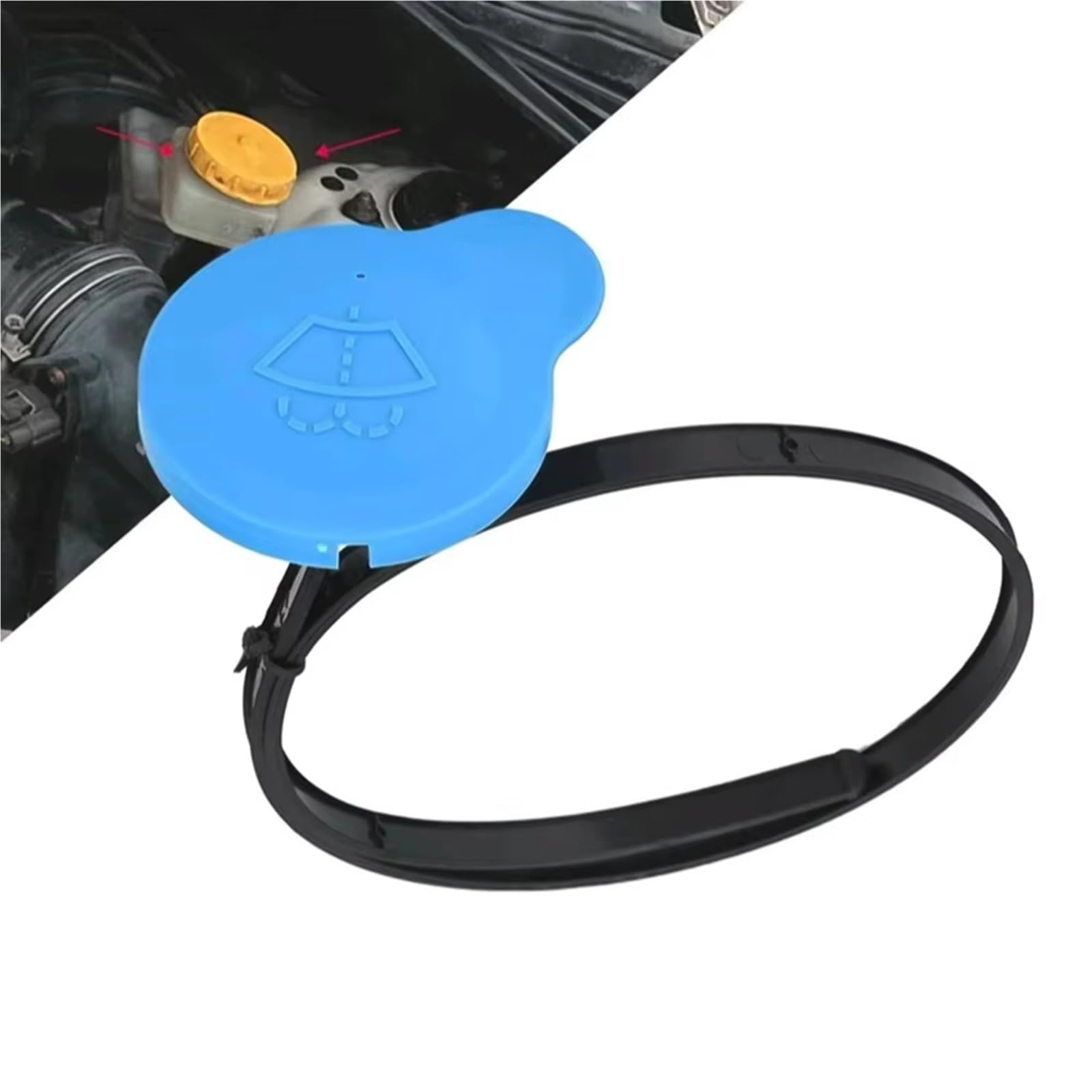 Bouchon De Bouteille De Lave Compatible Avec Nissan Pour Qashqai Pour J10 J11 2007-2019 Bouchon De Réservoir De Liquide Lave-glace 1 Pièce Référence 28913JD00A