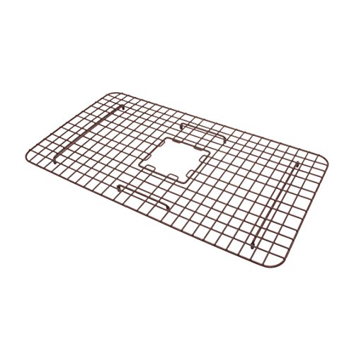 Sinkology SG004-27 Johnson Copper Kitchen Sink with Bottom Grid Heavy Duty Vinyl Coated, Antique Brown, Antique Brown