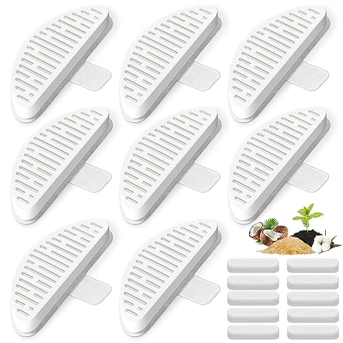 8 Pack Cat Water Fountain Filter & 10 Pack Replacement Fliter Sponges Compatible with Uahpet Water Fountain 67oz/2L Automatic Pet Fountain,Pack of 18